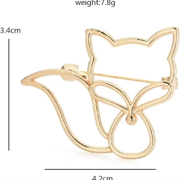 VQ Fox Brooch - Picture 4 of 6